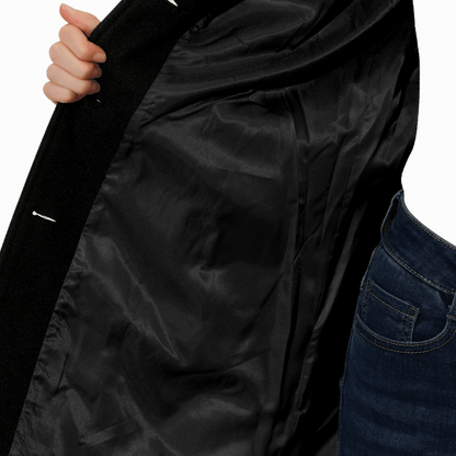 Fitted Collared Long Sleeve Coat