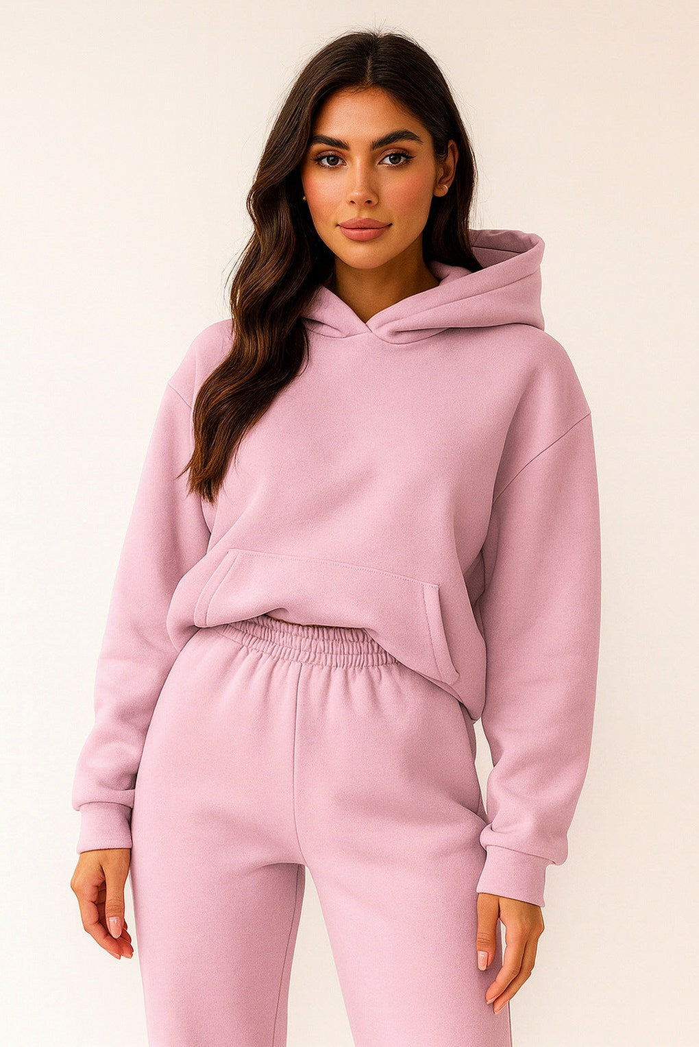 Fleece Hooded Lounge Matching Set