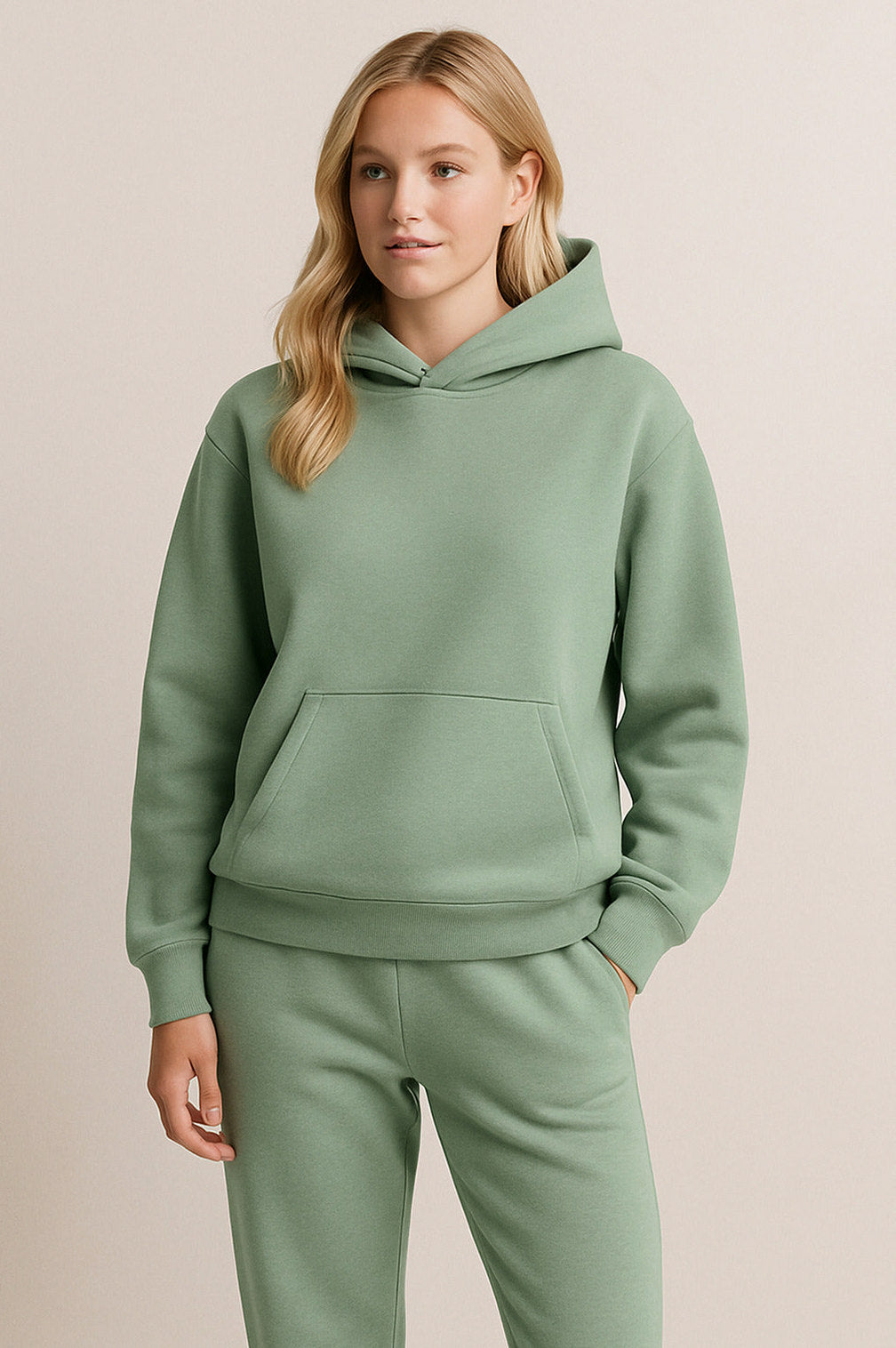 Fleece Hooded Lounge Matching Set