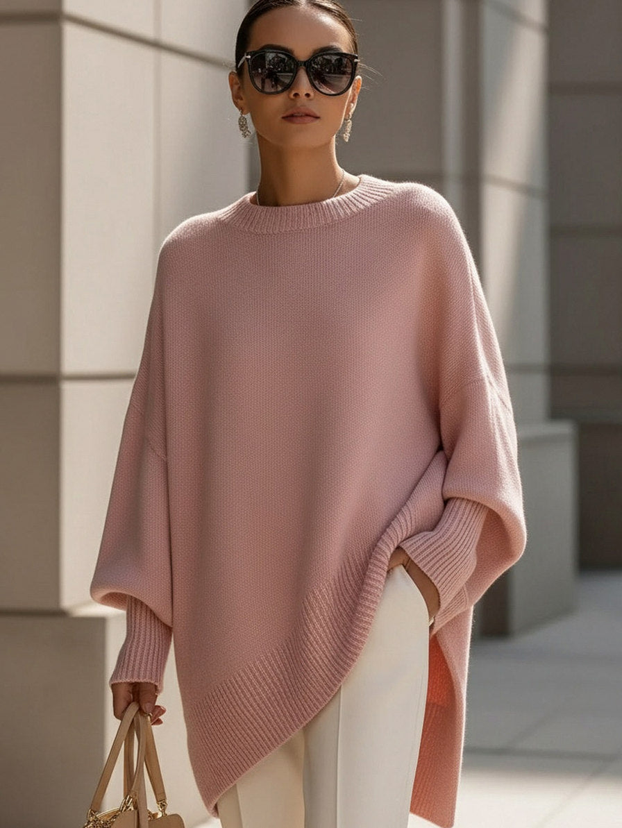 Knit Batwing Sleeve Oversized Sweater