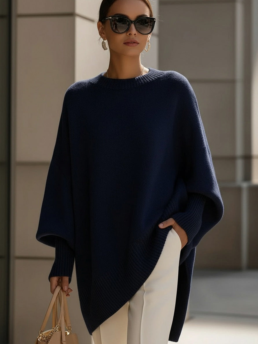 Knit Batwing Sleeve Oversized Sweater