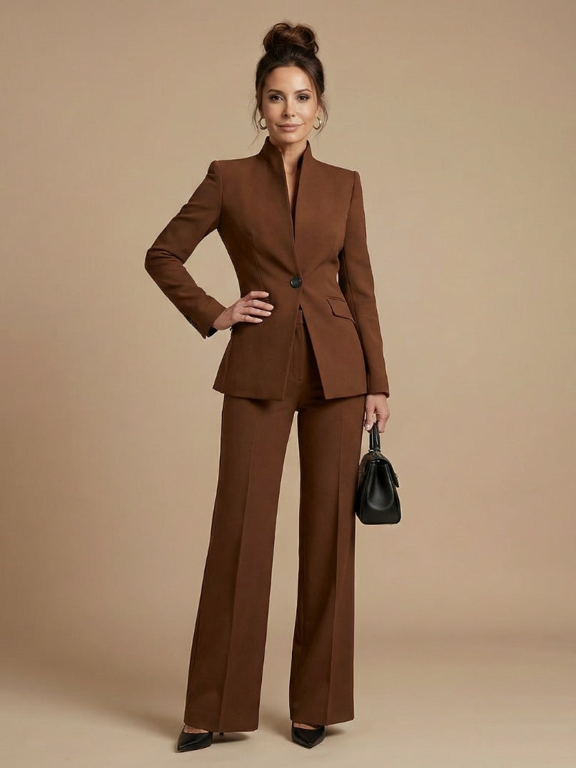 Long Sleeve Belted Blazer Matching Set