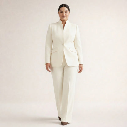 Long Sleeve Blazer and Pants Matching Set