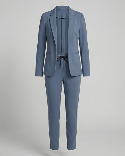 Long Sleeve Blazer Two Piece Set