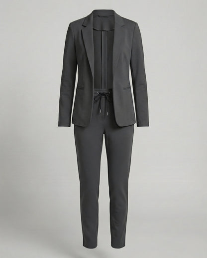 Long Sleeve Blazer Two Piece Set