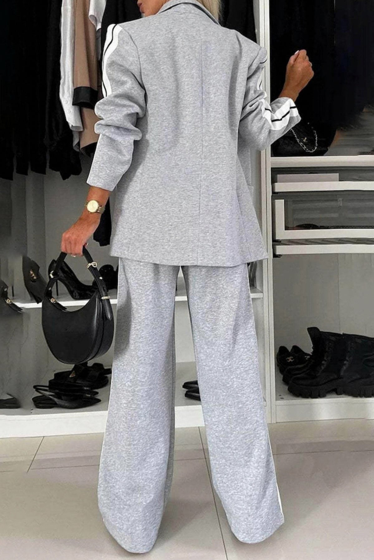 Striped Blazer Matching Set