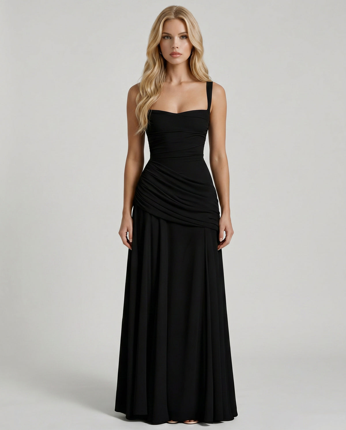 Sweetheart Drop Waist Maxi Dress