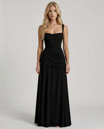 Sweetheart Drop Waist Maxi Dress